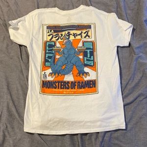 white graphic tee size M